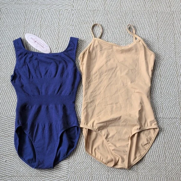 New Ballet Dancewear Leotard Skirt 6 Lot SA MA Weissman Capezio Revolution Gray - Picture 6 of 7